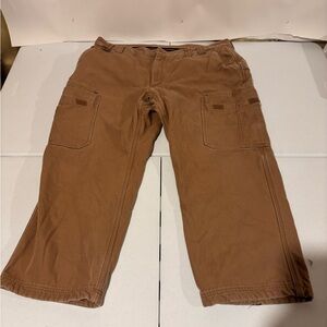 Duluth Trading Co Fleece Lined Heavy Cargo Utility Work Pants Men’s 44x30